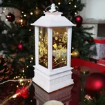 4L Vánoční LED lucerna bílá sněhulák…
