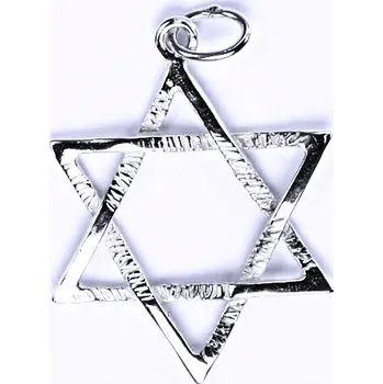 Přívěsek Stříbrný přívěsek Davidova hvězda - P779 (Stříbrná Davidova hvězda velká)