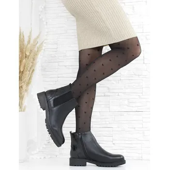 Dámská zimní obuv Balada Chelsea boty W126-1B-2 Černá 38