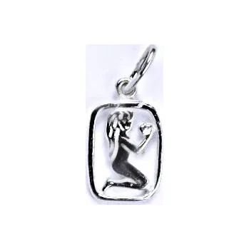 Přívěsek Stříbrný přívěsek měsíční znamení panna - P730 (Stříbrný přívěsek panna)