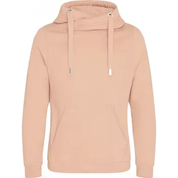 Pánská móda Just Hoods Robustní unisex mikina klokanka bez zipu se zkříženým límcem Barva: tělová, Velikost: XL JH021