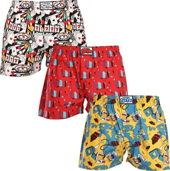 Trenýrky 3PACK pánské trenky Styx art klasická guma vícebarevné (3A15390) S Možnost vrácení zboží ZDARMA do 120 dnů!