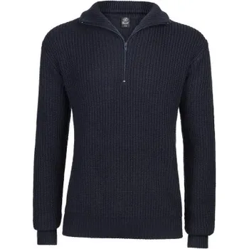 Pánský svetr Pánský svetr Marine Pullover Troyer, Brandit, navy blue, S