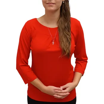 Dámská halenka Halenka Sabatti červená střih sedlo Velikosti Sabatti: 42