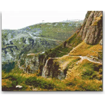 Diamantové malování Diamantové malování - Pohoří Bucegi, Rumunsko 3 Velikost: 30x40cm, Rámování: Pouze srolované plátno, Diamanty: Čtvercové