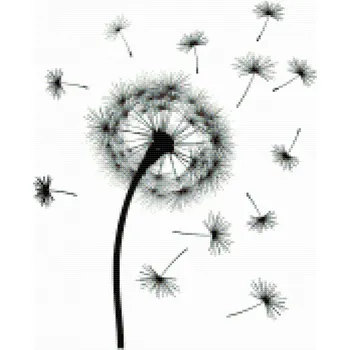 Diamantové malování Diamantové malování - Rozfoukaná pampeliška Velikost: 40x50cm, Rámování: Pouze srolované plátno, Diamanty: Čtvercové