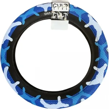 Plášť na kolo BMX plášť Cult VANS 12" maskáč modrá/ černá 12 x 2.20"