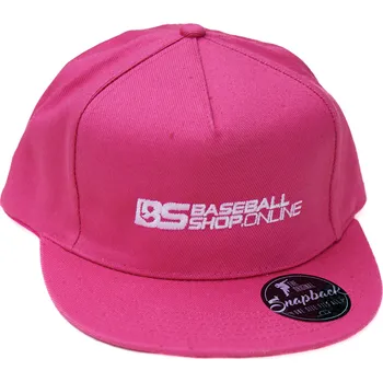 Čepice Baseballová čepice s rovným kšiltem, barva purpurová (růžová)