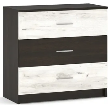 přebalovací pult a komoda Casarredo Komoda 3S ATHOS wenge/dub kraft