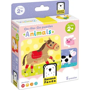 Puzzle BANANA PANDA On-the-Go puzzle Hádanky 2+ Zvířata