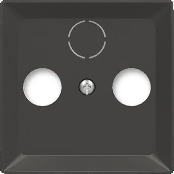 vypínač ABB Zoni kryt zásuvky televizní matná černá 5011T-A00300 237 (2CHT080300A4237)