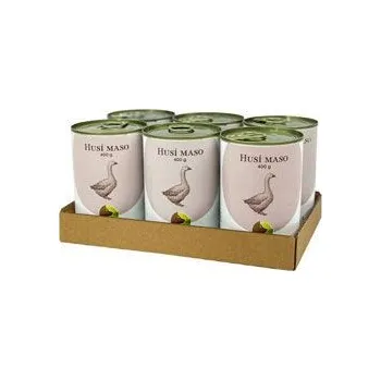 Krmivo pro psa BOHEMIA Husí maso ve vlastní šťávě SIX PACK 6x400g