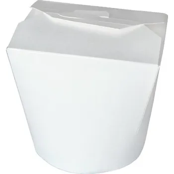 Jednorázové nádobí Box na nudle 12oz 350 ml bílý - 500 ks