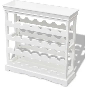 Stojan na víno Stojan na víno 70 x 22,5 x 70,5 cm Abreu bílý