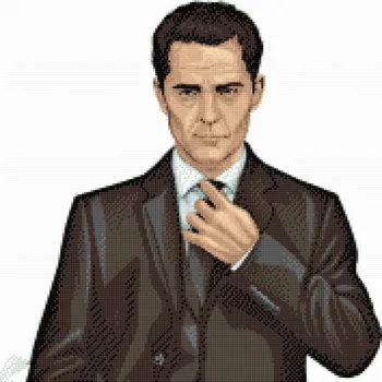 Diamantové malování Diamantové malování - Money Heist Berlin Pedro Alonso Velikost: 50x50cm, Rámování: Pouze srolované plátno, Diamanty: Čtvercové