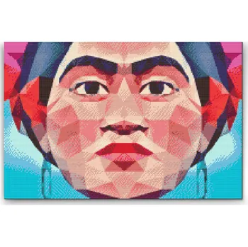Diamantové malování Diamantové malování - Frida Kahlo Velikost: 40x60cm, Rámování: Pouze srolované plátno, Diamanty: Kulaté