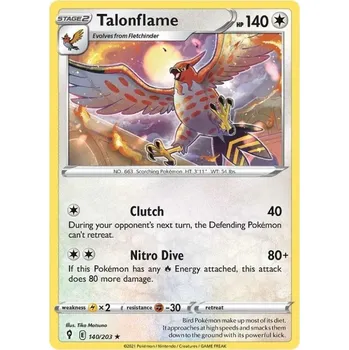 Společenská hra Pokémon karta Talonflame 140/203 - Evolving Skies