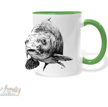 Hrnek - kapr Barva: Zelená