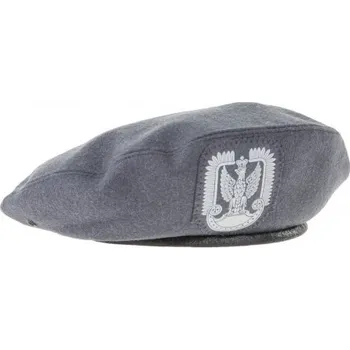 Klobouk ARMÁDNÍ ORIGINÁL POLSKO Baret šedý s orlicí jednotka speciálních sil Grom 418/MON WP Polsko originál Velikost: 55