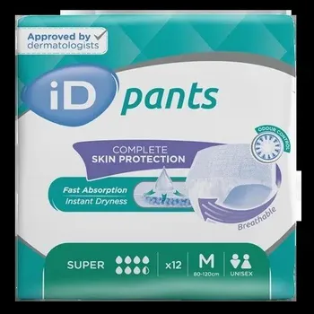 Inkontinenční kalhotky iD Pants Super M—Kalhotky natahovací absorpční 12 ks