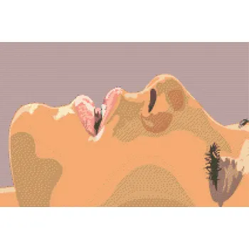 Diamantové malování Diamantové malování - Snící žena Velikost: 40x60cm, Rámování: Pouze srolované plátno, Diamanty: Čtvercové