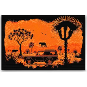 Diamantové malování Diamantové malování - Safari Velikost: 40x60cm, Rámování: Pouze srolované plátno, Diamanty: Kulaté