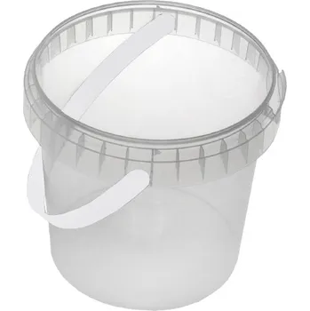 Jednorázové nádobí Kbelík zámkový s uchem PP 1080ml, 122mm transparentní - 250 ks
