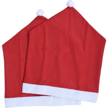 Potah na židli Home Styling Collection Potah na židli, čepice Santa, 60 cm, 2 kusy