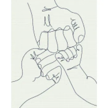 Diamantové malování Diamantové malování - Rodinné pouto Velikost: 50x50cm, Rámování: Pouze srolované plátno, Diamanty: Kulaté