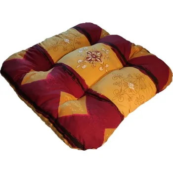 Podsedák Podsedák na židli foukaný se šňůrkou - 40 x 40 - vínový koso