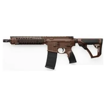 Airsoftová zbraň Daniel Defense Puška sam. Daniel Defense, Model: MK18, Ráže: .223 Rem, hl.: 10,3", MilSpec+ Dark Brown