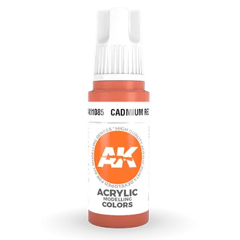 Modelářská barva AK Interactive: General Series - Cadmium Red