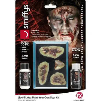 Karnevalový doplněk Děsivé nalepovací jizvy