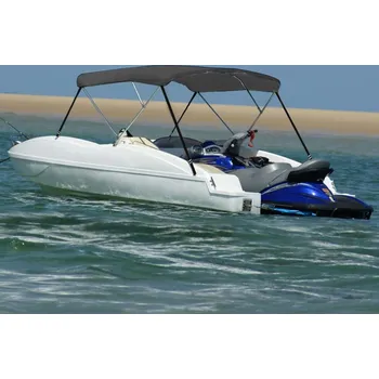 Plachta na motorové vozidlo vidaXL Bimini stříška se 3 oblouky 183 x 160 x 137 cm [94803] Barva: antracitová