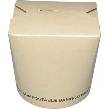 Jednorázové nádobí Box na nudle BIO BAMBOO 26oz 750ml 100% kompostovatelný - 500 ks