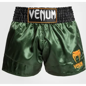 Oblečení pro bojové sporty Muay Thai šortky Venum Classic - Green/Black/Gold Velikost: M