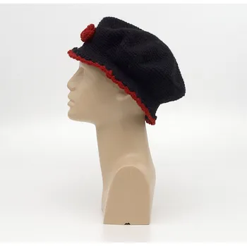 Klobouk Klobouček dámský Terezie černo vínový