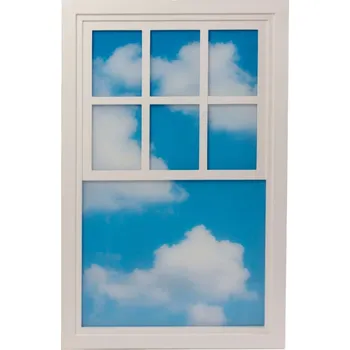 Nástěnné svítidlo Nástěnné dekorační světlo WINDOW #1 90 x 57 cm, bílá, dřevo/akryl, Seletti