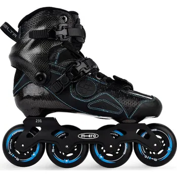 Kolečkové brusle MICRO DELTA plus carbon Velikost Bruslí: 43, Jednobarevné: Černá