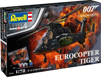 Plastikový model Revell Gift-Set James Bond "Golden Eye" Eurocopter Tiger 1:72