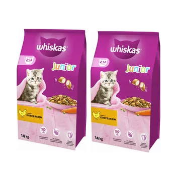 Whiskas Junior Dry Chicken, 2x 14 kg