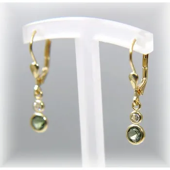 Náušnice žluté zlato