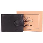 Černá kožená peněženka Bellugio DM-032