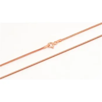 Řetízek Dámský stříbrný pozlacený řetízek hádek 42cm STRR0460F