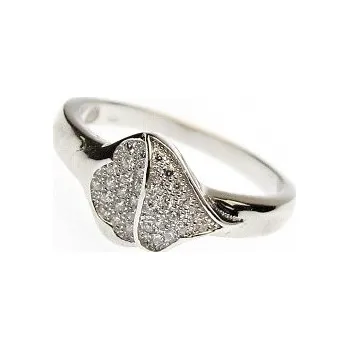 Prsten Stříbrný prsten se zirkony Rhodium Stříbro 925/1000 51