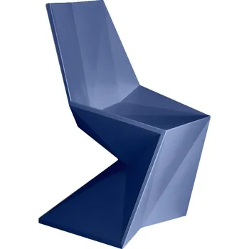VONDOM Modrá plastová jídelní židle VERTEX