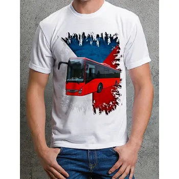 Pánské tričko tričko IVECO Crossway LE L (tričko s autobusem)