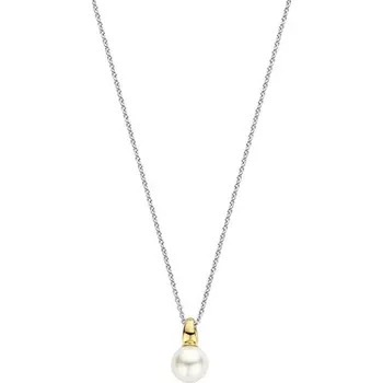 Náhrdelník Zlacený přívěsek TI SENTO Perla s řetízkem 34037YP/42