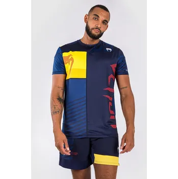Pánské tričko Pánské funkční triko Venum Sport 05 Dry Tech - Blue/Yellow Velikost: M