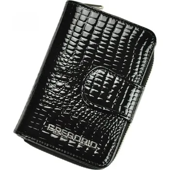 Peněženka Dámská kožená malá peněženka černá - Gregorio Manuella černá